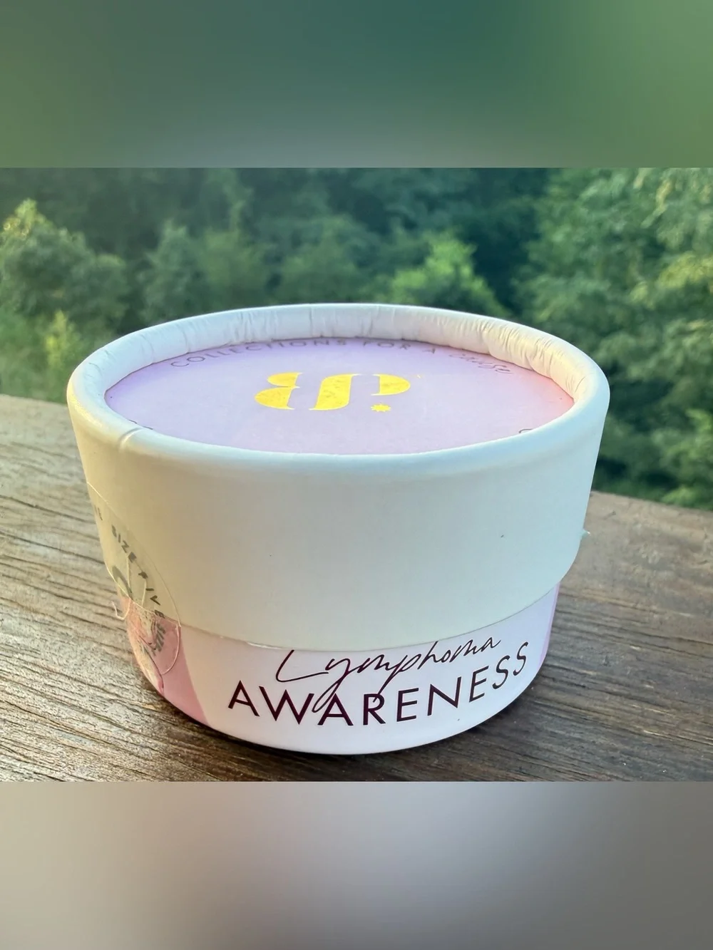 Bomb Party Ring Lymphoma Awareness Always A Warrior RBP6335 Size 5 New Amethyst